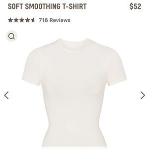 SKIMS soft smoothing t shirt in Marble